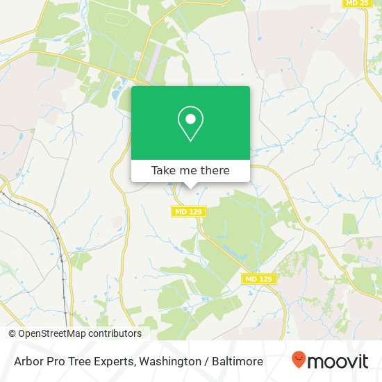 Arbor Pro Tree Experts map