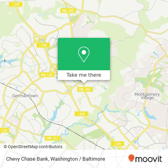 Chevy Chase Bank map