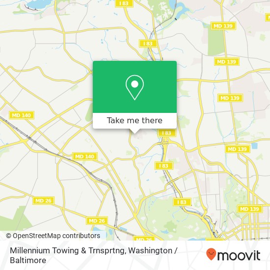 Mapa de Millennium Towing & Trnsprtng