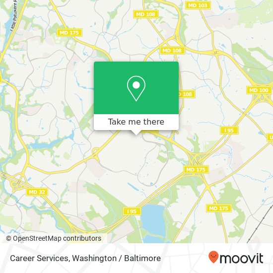 Career Services map