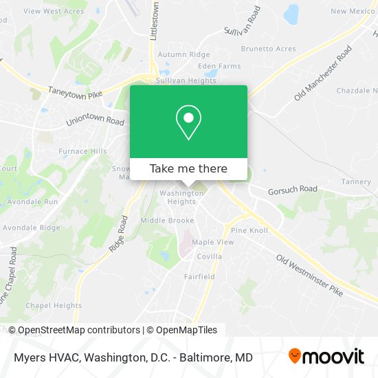 Myers HVAC map