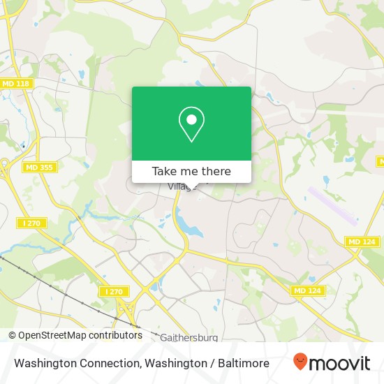 Washington Connection map