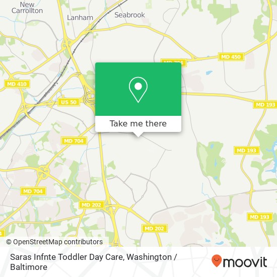 Mapa de Saras Infnte Toddler Day Care