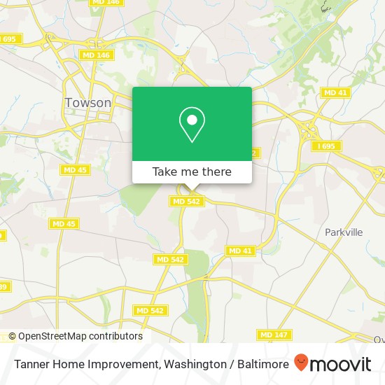Mapa de Tanner Home Improvement