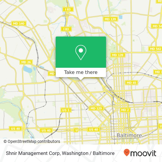 Mapa de Shnir Management Corp