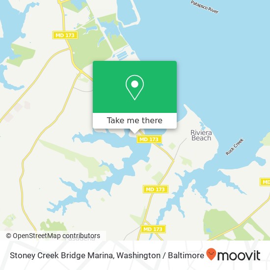 Mapa de Stoney Creek Bridge Marina