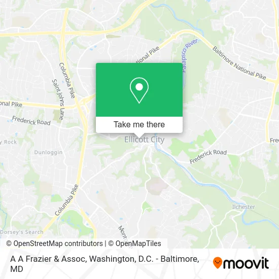 A A Frazier & Assoc map