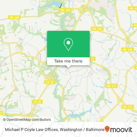 Michael P Coyle Law Offices map