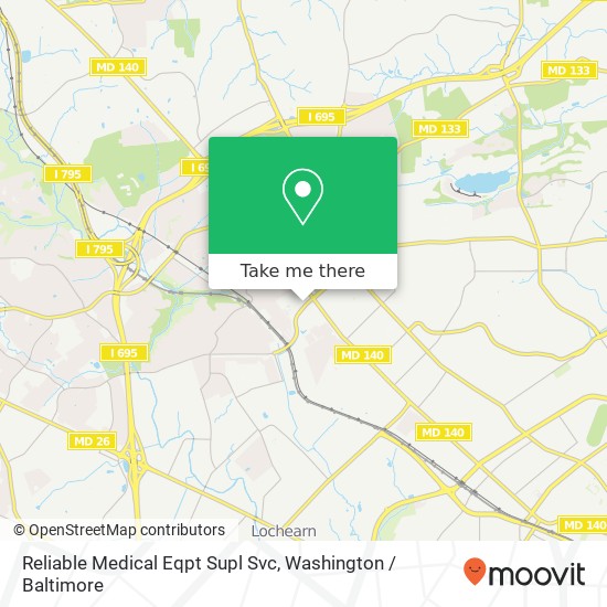 Reliable Medical Eqpt Supl Svc map