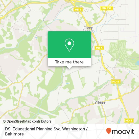 DSI Educational Planning Svc map