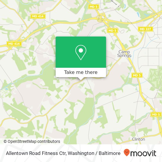 Allentown Road Fitness Ctr map