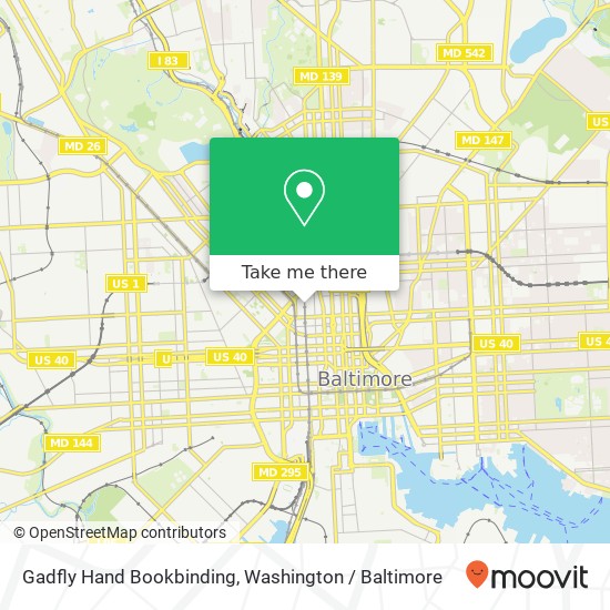 Gadfly Hand Bookbinding map