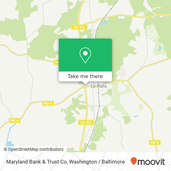 Maryland Bank & Trust Co map