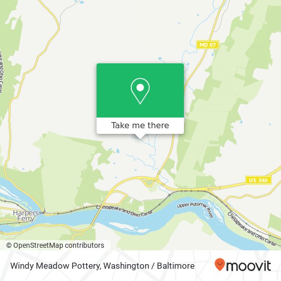 Windy Meadow Pottery map
