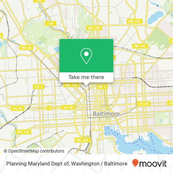 Planning Maryland Dept of map