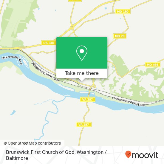 Brunswick First Church of God map