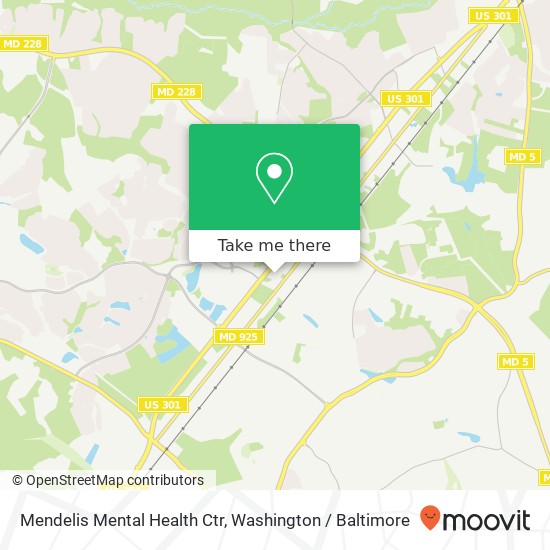 Mendelis Mental Health Ctr map