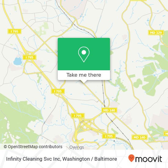 Mapa de Infinity Cleaning Svc Inc