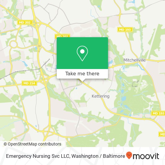 Mapa de Emergency Nursing Svc LLC