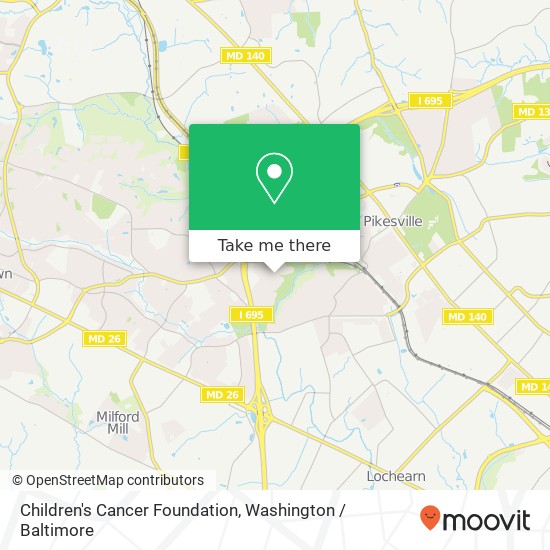 Mapa de Children's Cancer Foundation