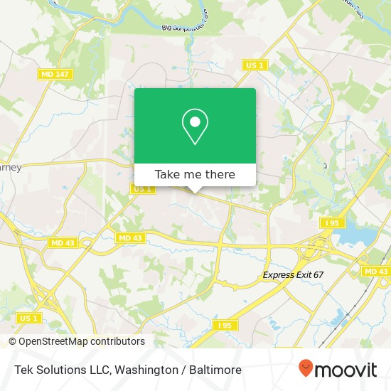 Tek Solutions LLC map