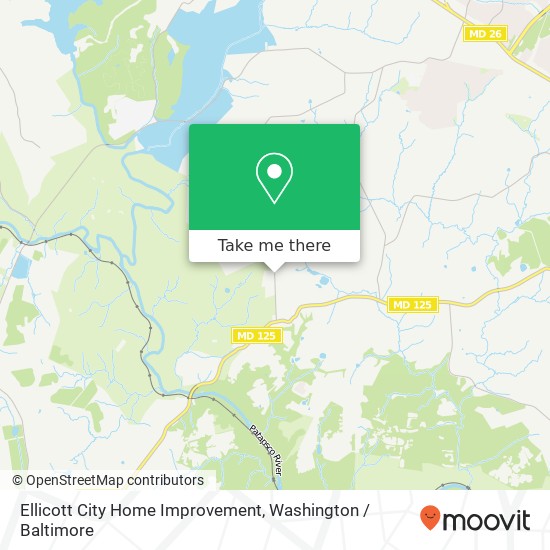 Ellicott City Home Improvement map