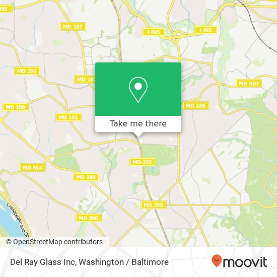 Mapa de Del Ray Glass Inc