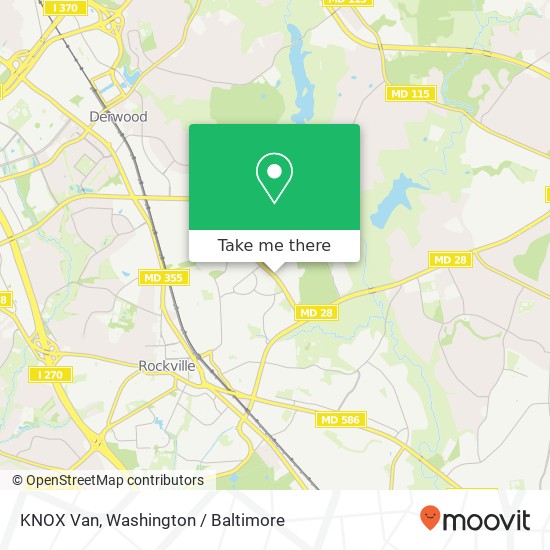Mapa de KNOX Van