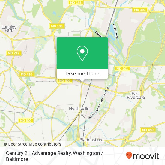 Mapa de Century 21 Advantage Realty