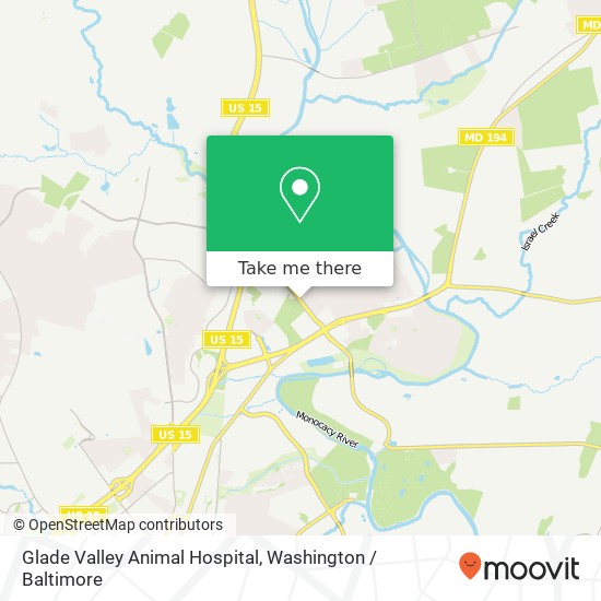 Mapa de Glade Valley Animal Hospital