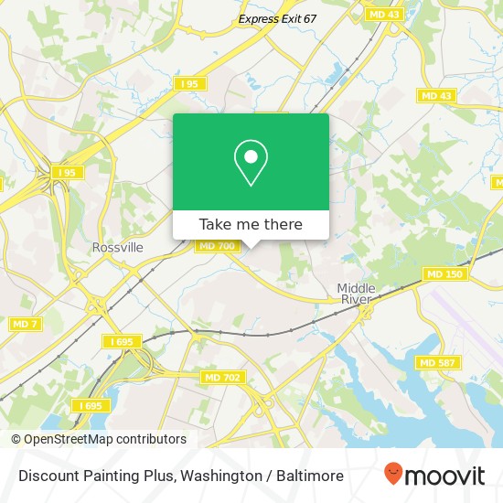 Discount Painting Plus map