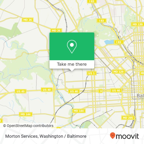 Morton Services map