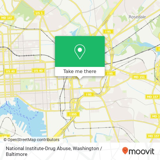 National Institute-Drug Abuse map