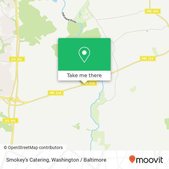 Mapa de Smokey's Catering