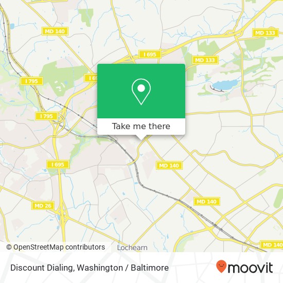 Discount Dialing map