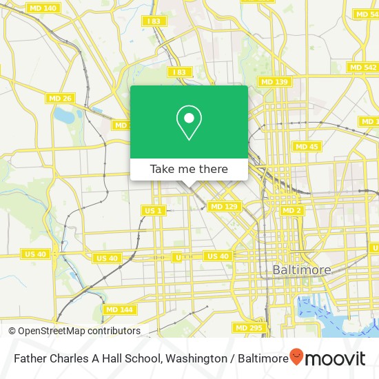 Father Charles A Hall School map