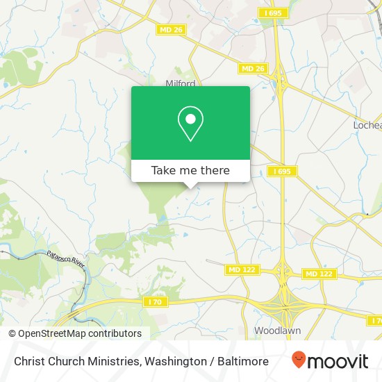 Christ Church Ministries map