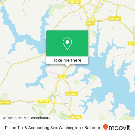 Mapa de Dillion Tax & Accounting Svc