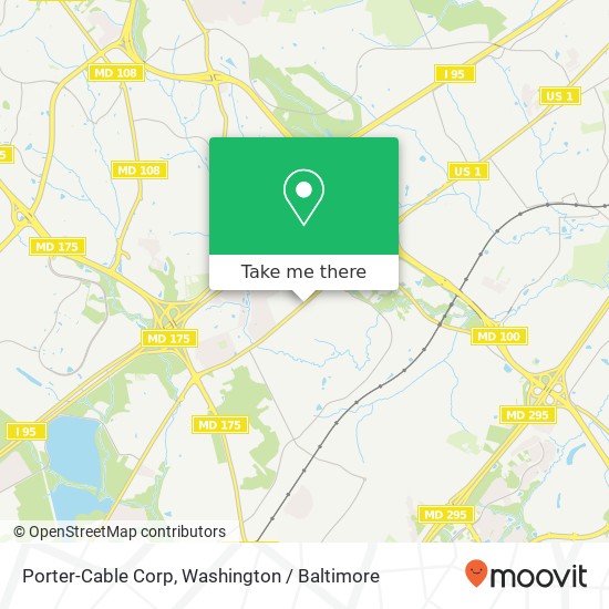 Mapa de Porter-Cable Corp