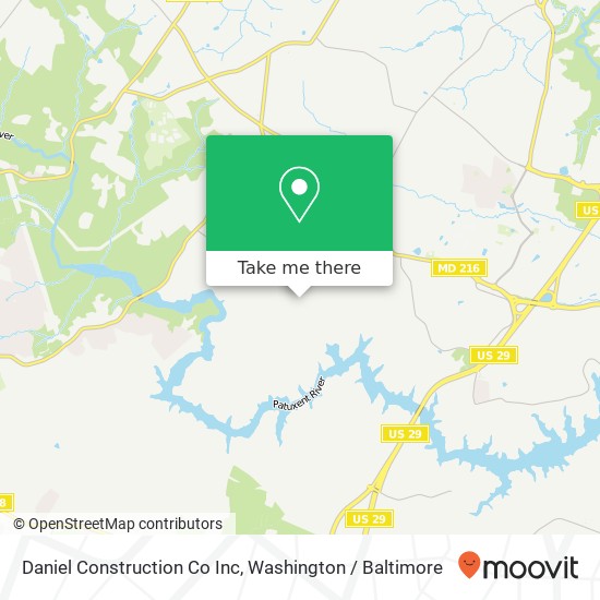 Daniel Construction Co Inc map