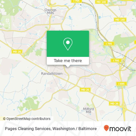 Mapa de Pages Cleaning Services