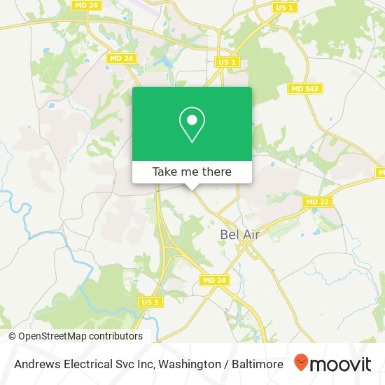 Andrews Electrical Svc Inc map