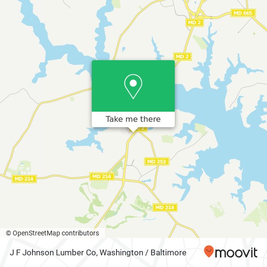 Mapa de J F Johnson Lumber Co