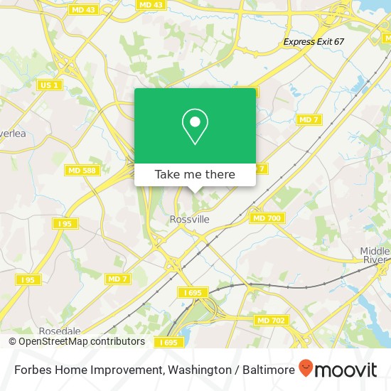 Forbes Home Improvement map