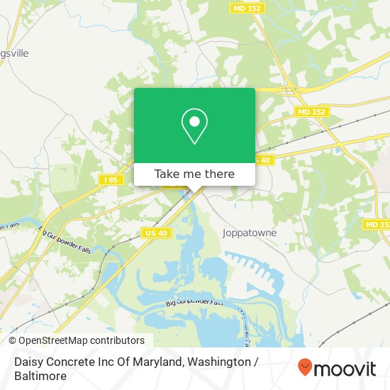 Daisy Concrete Inc Of Maryland map
