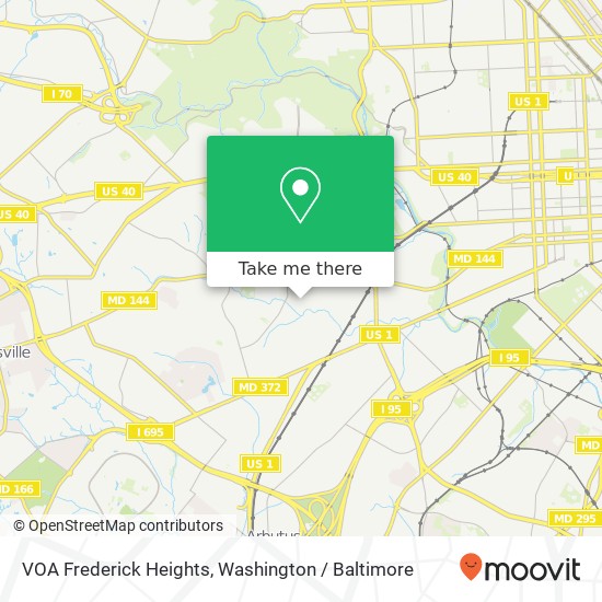 Mapa de VOA Frederick Heights