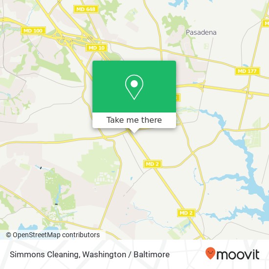 Simmons Cleaning map