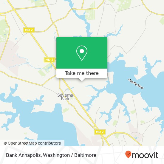 Mapa de Bank Annapolis