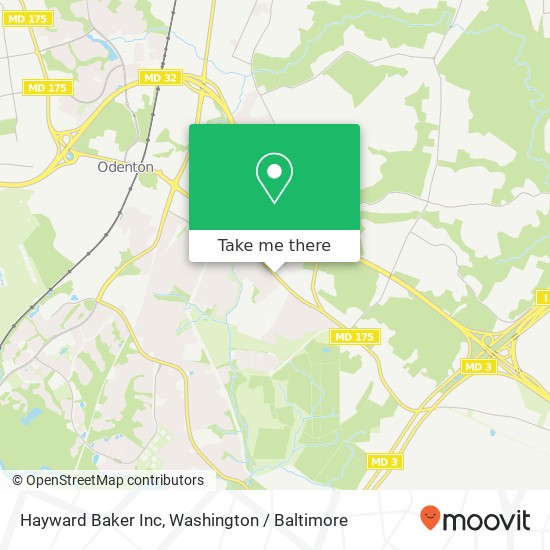 Mapa de Hayward Baker Inc