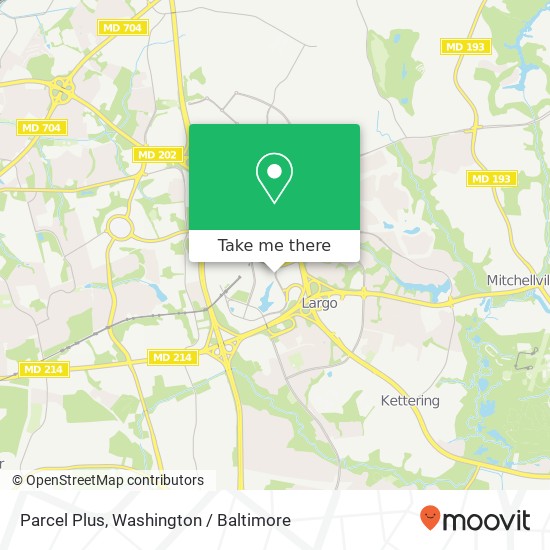 Parcel Plus map